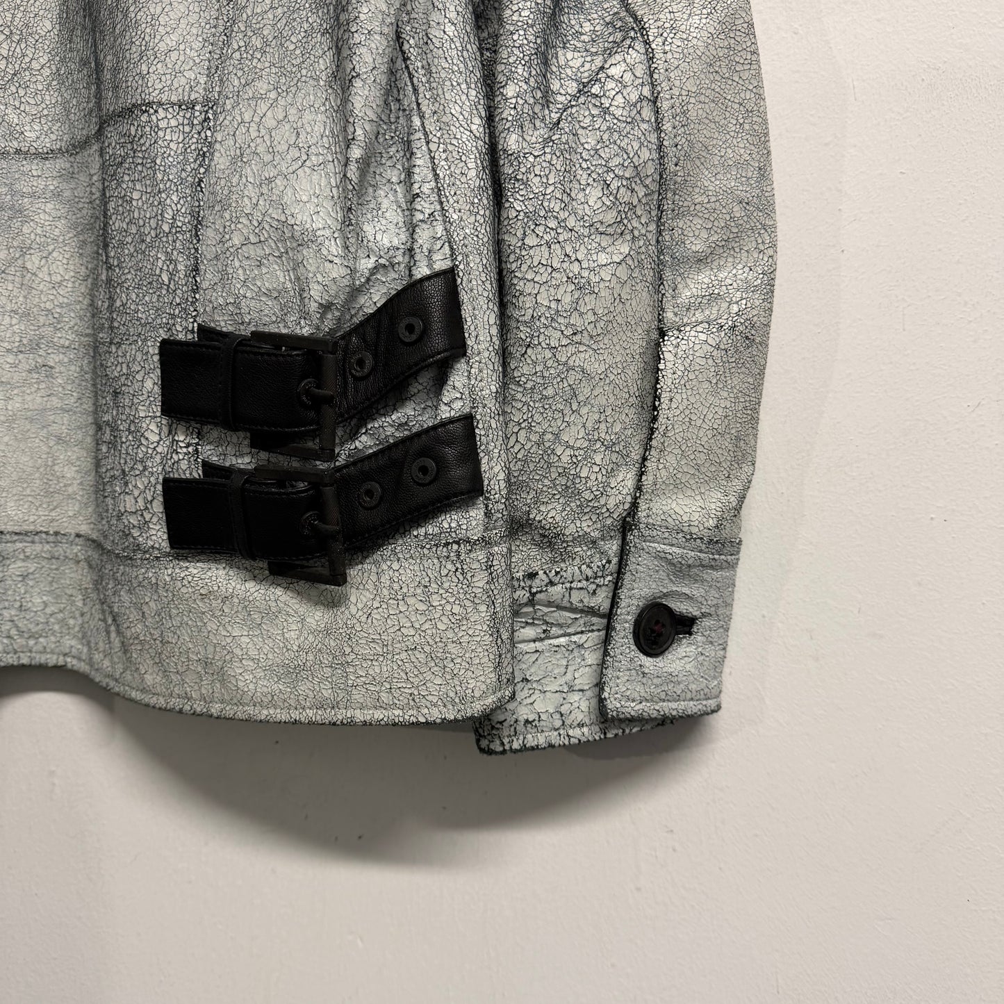 HUGO BOSS Cracked Leather Jacket