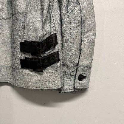 HUGO BOSS Cracked Leather Jacket