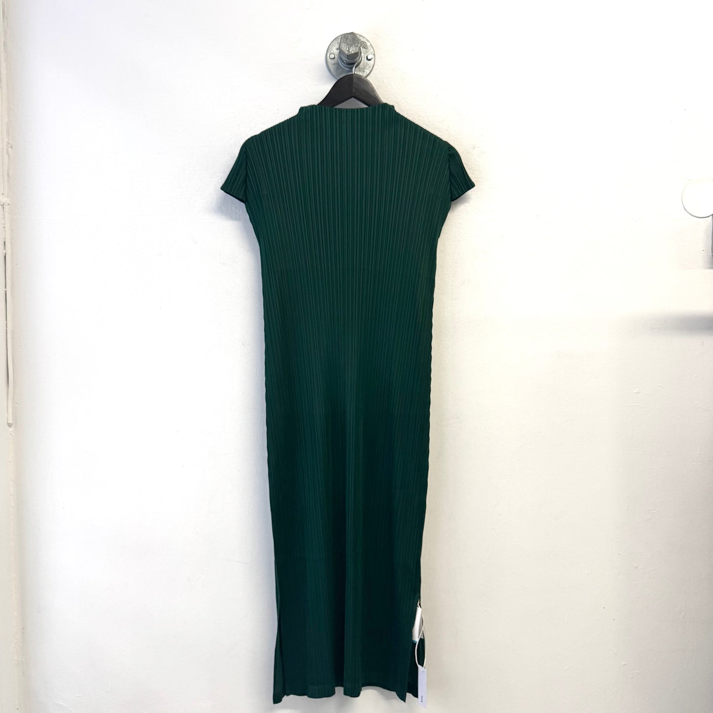 ISSEY MIYAKE PLEATS PLEASE Green Long Dress