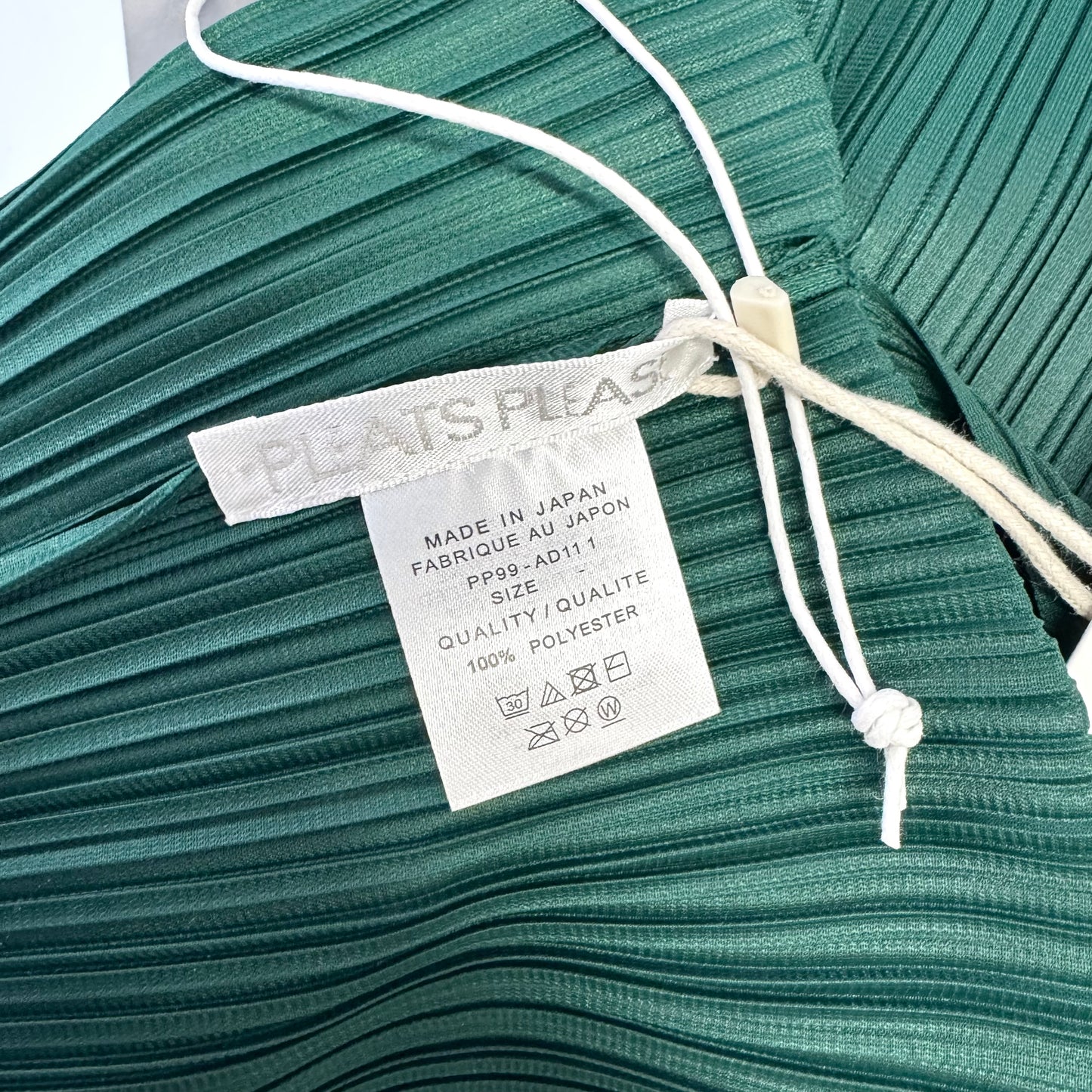 ISSEY MIYAKE PLEATS PLEASE Green Long Dress
