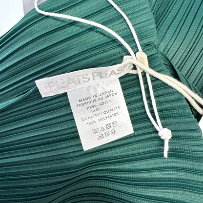 ISSEY MIYAKE PLEATS PLEASE Green Long Dress