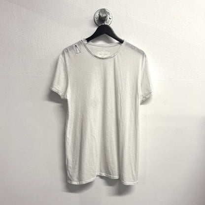 GREG LAUREN Plain White Tshirt Size 4