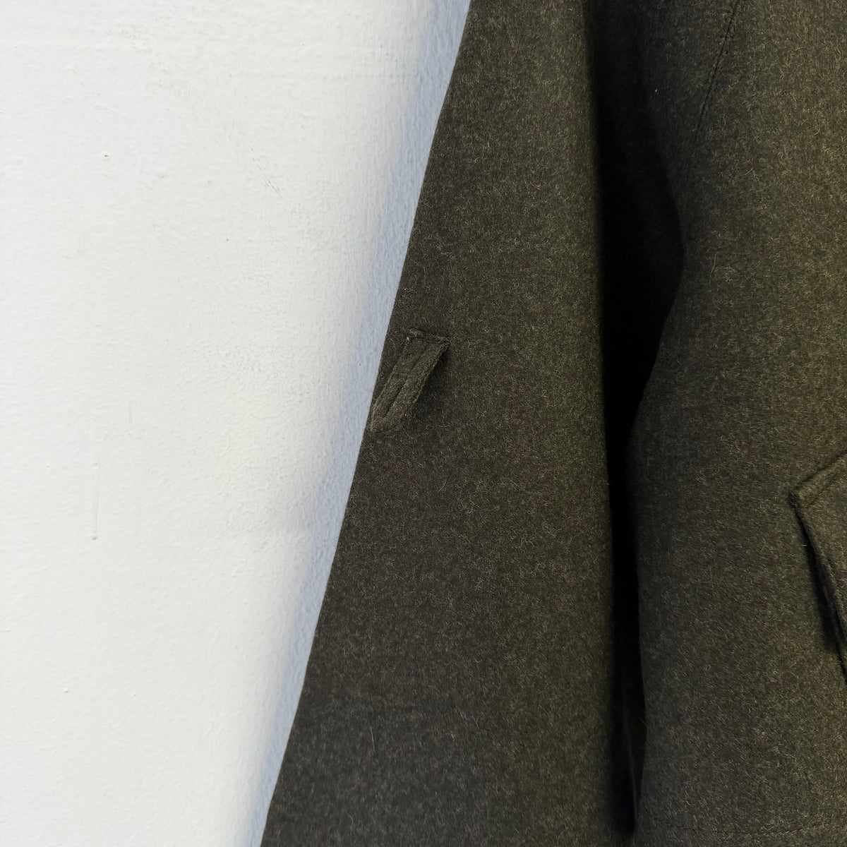MIU MIU Asymmetric Cropped Wool Mink Collar Jacket