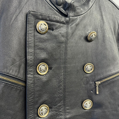 MARITHÉ & FRANÇOIS GIRBAUD Vintage Double Breasted Leather Jacket