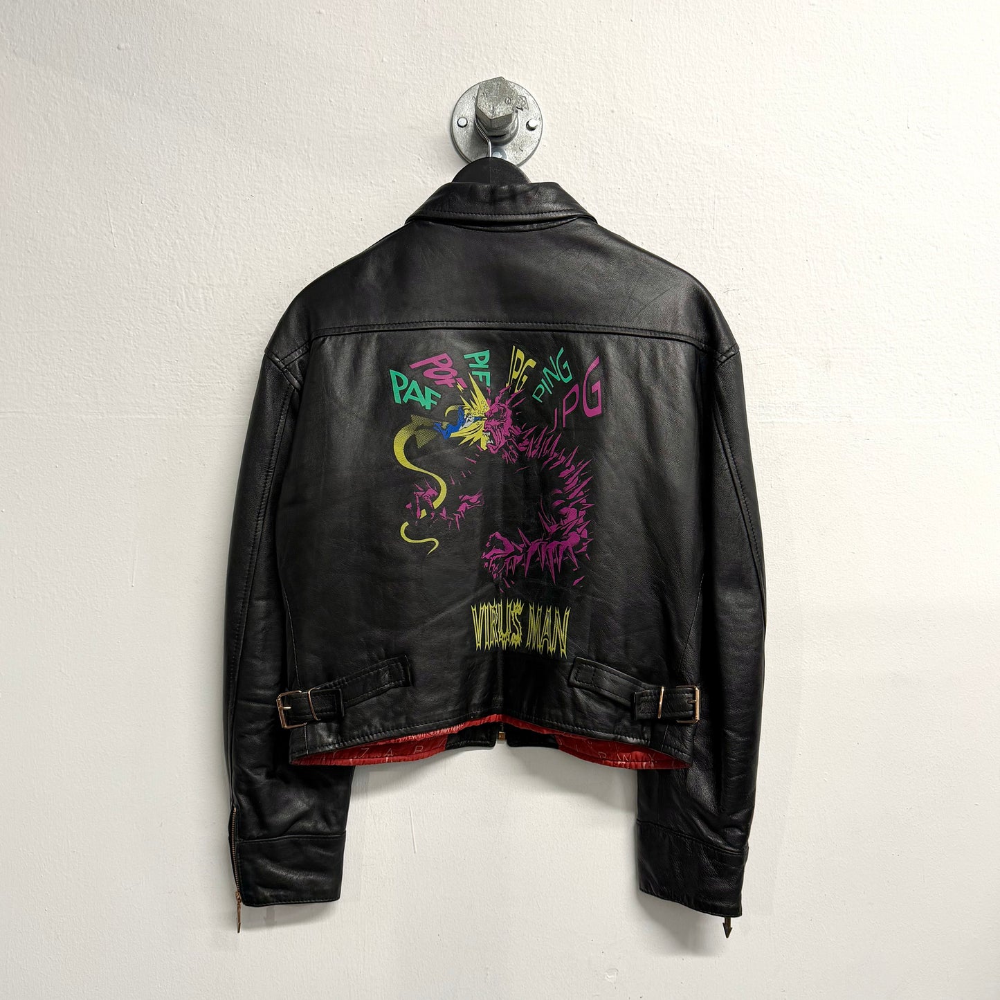 JEAN PAUL GAULTIER JPG F/W 1995 Virus Leather Jacket