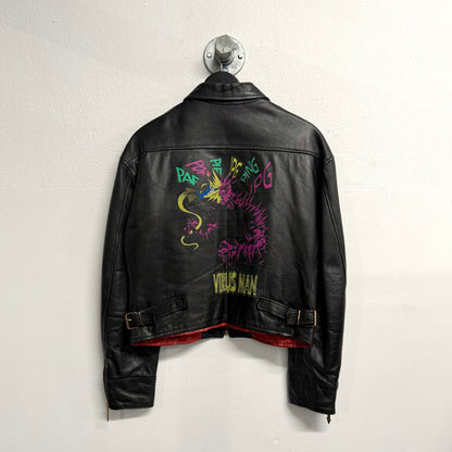 JEAN PAUL GAULTIER JPG F/W 1995 Virus Leather Jacket