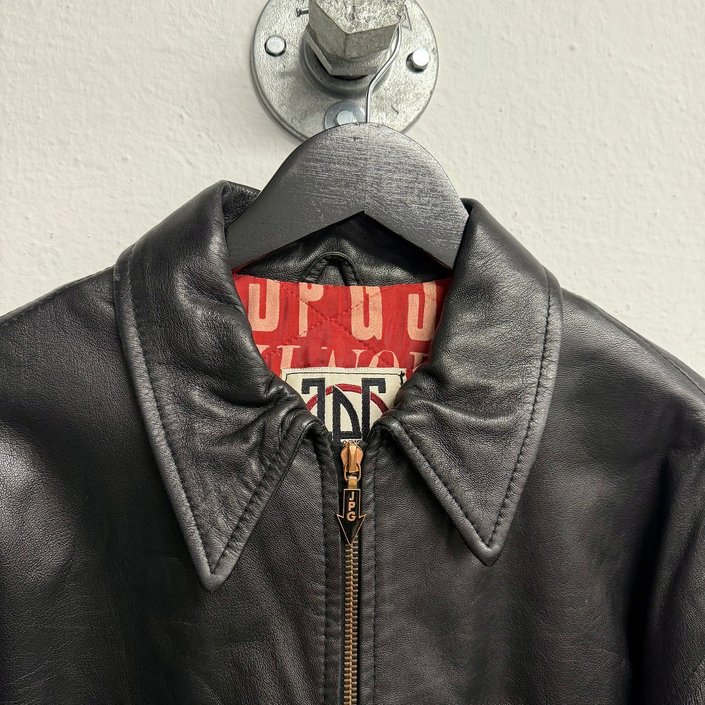 JEAN PAUL GAULTIER JPG F/W 1995 Virus Leather Jacket