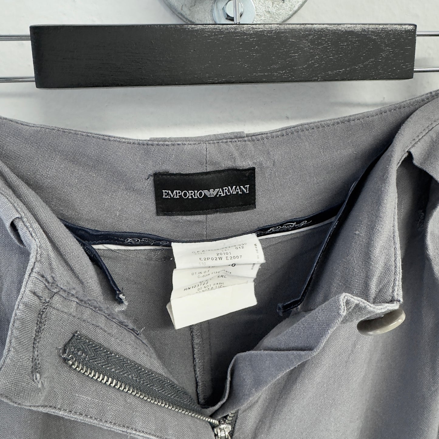 ARMANI Linen Button Cuffs Pants