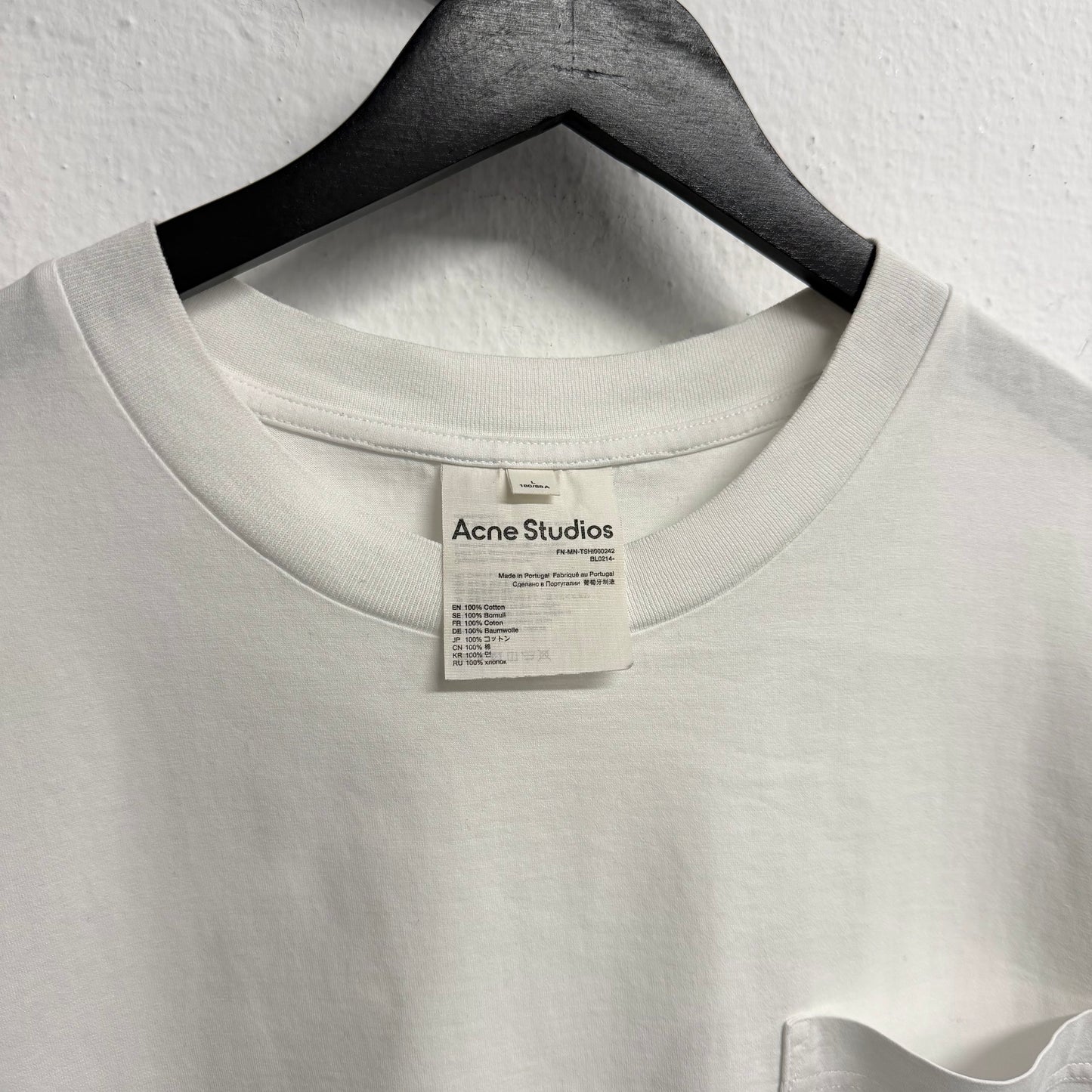 ACNE STUDIOS Pink Label Crewneck Oversized T-Shirt