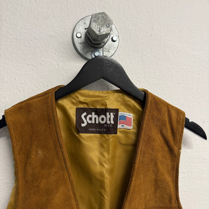 SCHOTT 80s Vintage Suede Leather Vest