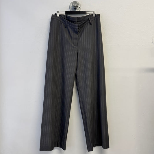 ACNE STUDIOS AW24 Plave Pinstripe Wide Leg Pants