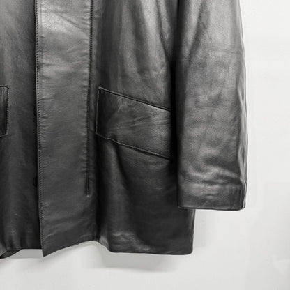 C.P. COMPANY Vintage Leather Coat Jacket