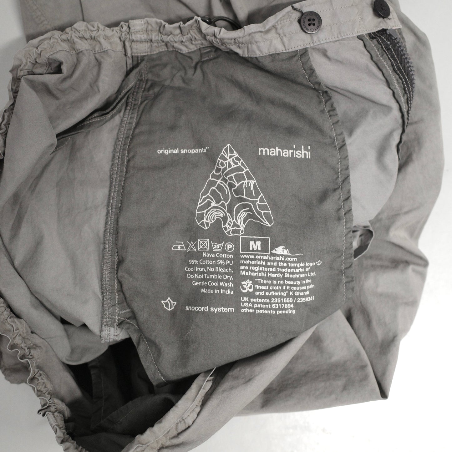MAHARISHI Snopants Feather Embroidery