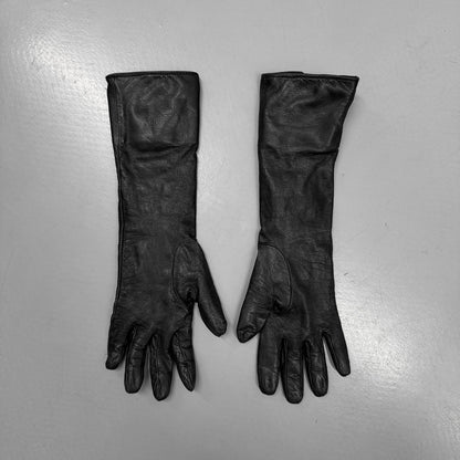 DSQUARED2 Multi-Button Long Leather Gloves