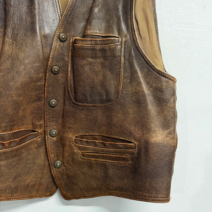 VINTAGE Italian Leather Vest