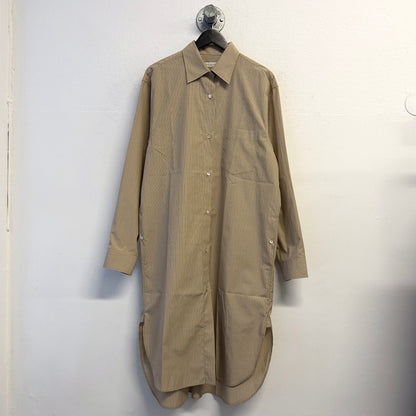 DRIES VAN NOTEN Striped Cotton Shirt Dress