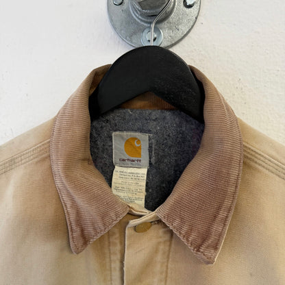 CARHARTT J09 BRN Vintage Distressed Thrashed Holes/Paint Jacket