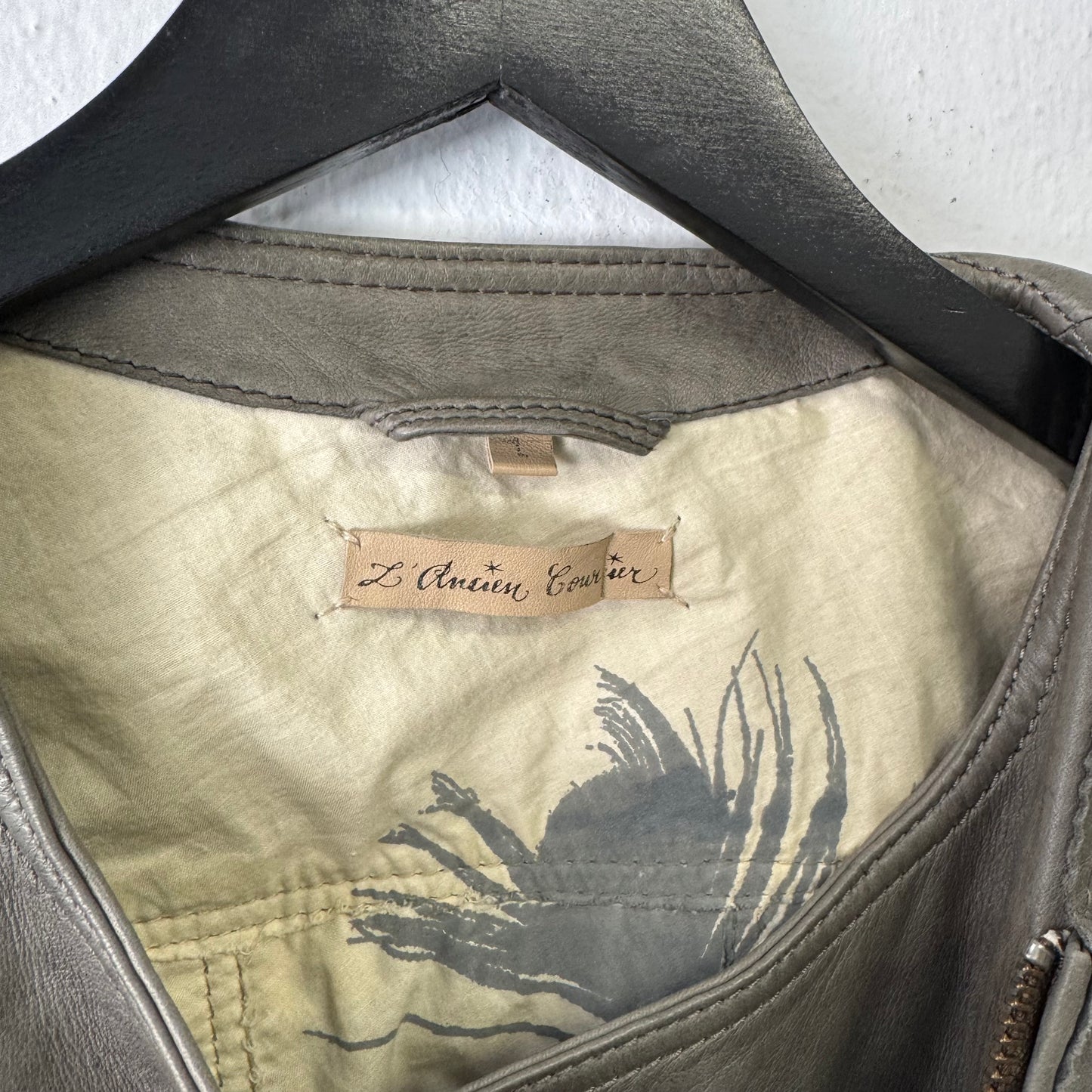 VINTAGE Leather Bikers Fringe Jacket
