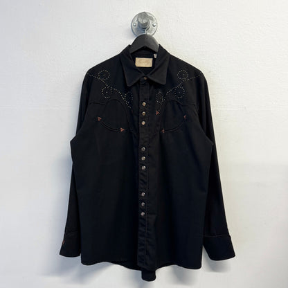 SCULLY Vintage Embroidered Western Rodeo Cowboy Shirt