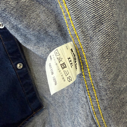 IRON HEART Selvedge Denim Western Shirt 10oz