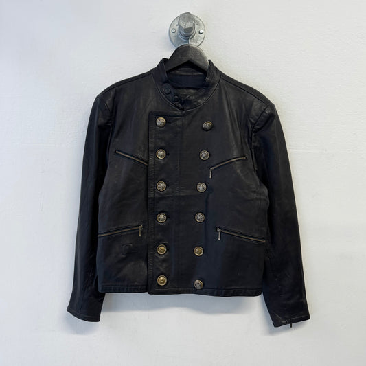 MARITHÉ & FRANÇOIS GIRBAUD Vintage Double Breasted Leather Jacket