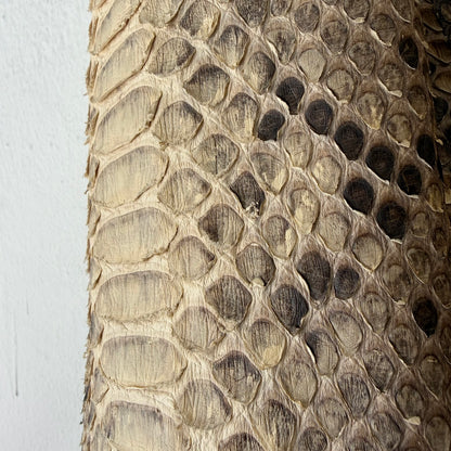 VINTAGE Real Bookmatched Full Python Snake Leather Jacket