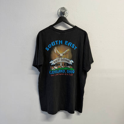 HARLEY DAVIDSON 1991 Holoubek Single Stitch Skull T-Shirt