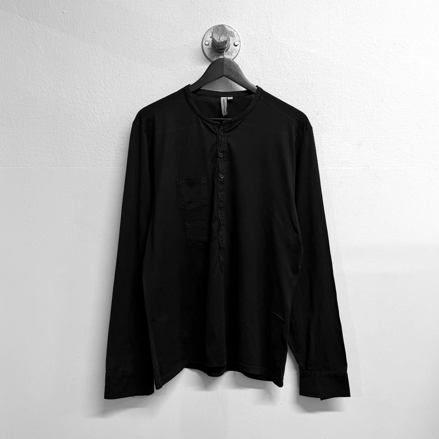 NEIL BARRETT Long Sleeve Henley Pocket T-Shirt