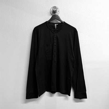NEIL BARRETT Long Sleeve Henley Pocket T-Shirt