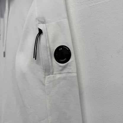 C.P. COMPANY Arm Lens White Hoodie