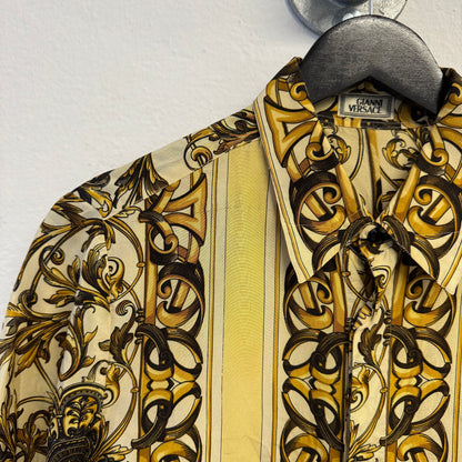 GIANNI VERSACE SS1992 Baroque Print Silk Shirt