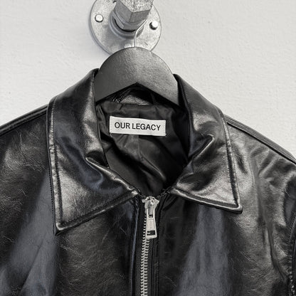 OUR LEGACY Mini Jacket Cowhide Top Dyed Leather