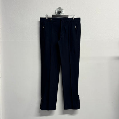 VERSACE Pleated Dark Blue Pants