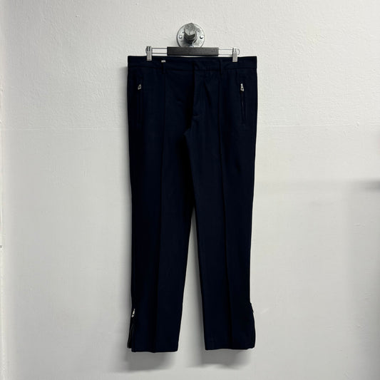 VERSACE Pleated Dark Blue Pants