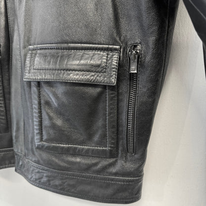 GIVENCHY AW00 Military Multi-Pocket Leather Jacket