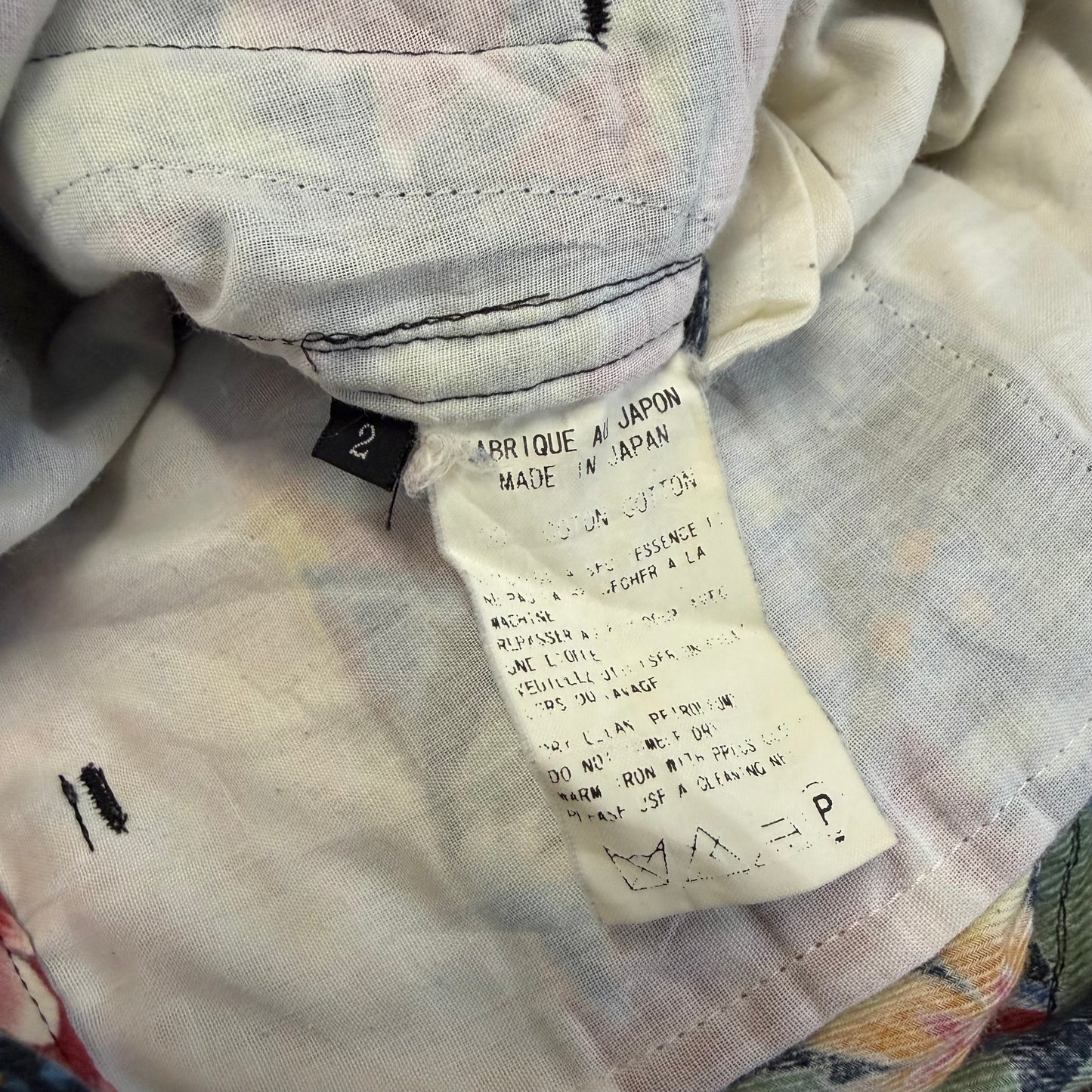 YOHJI YAMAMOTO Y’S Double Knee Floral Pants