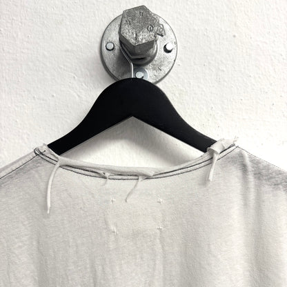 GREG LAUREN Plain White Tshirt Size 4