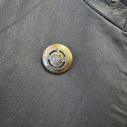 MARITHÉ & FRANÇOIS GIRBAUD Vintage Double Breasted Leather Jacket