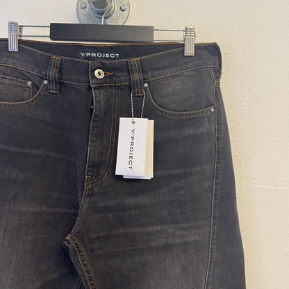 Y/PROJECT SS23 Black Faded Jeans