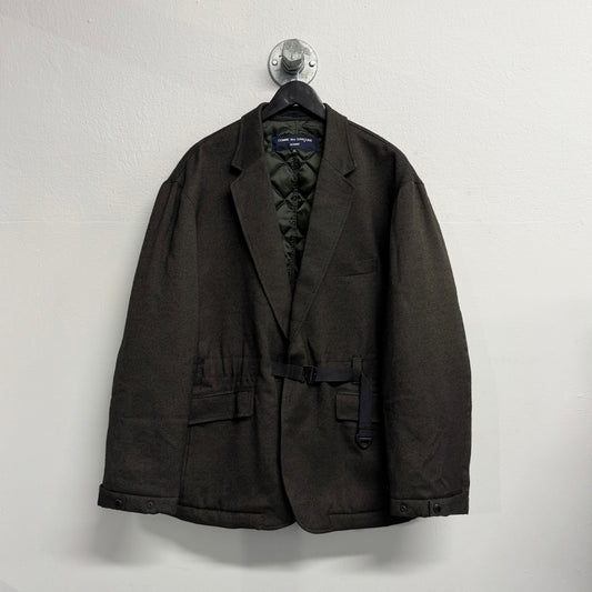 COMME DES GARÇONS HOMME Adjustable Waist Strap Wool Jacket