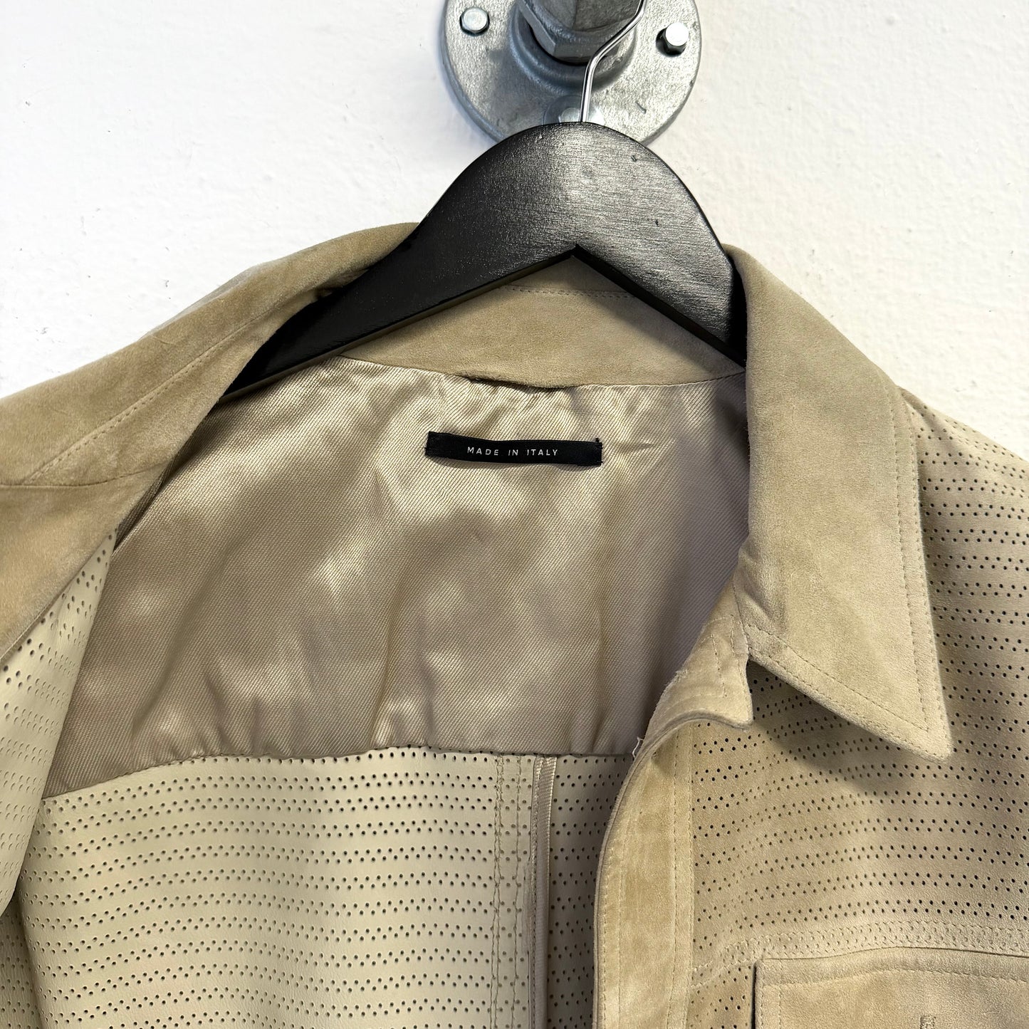 GUCCI by TOM FORD Vintage Perforated Safari Suede Leather Jacket