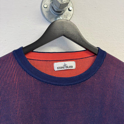 STONE ISLAND Iridescent Two Tone Wafle Knit Jumper