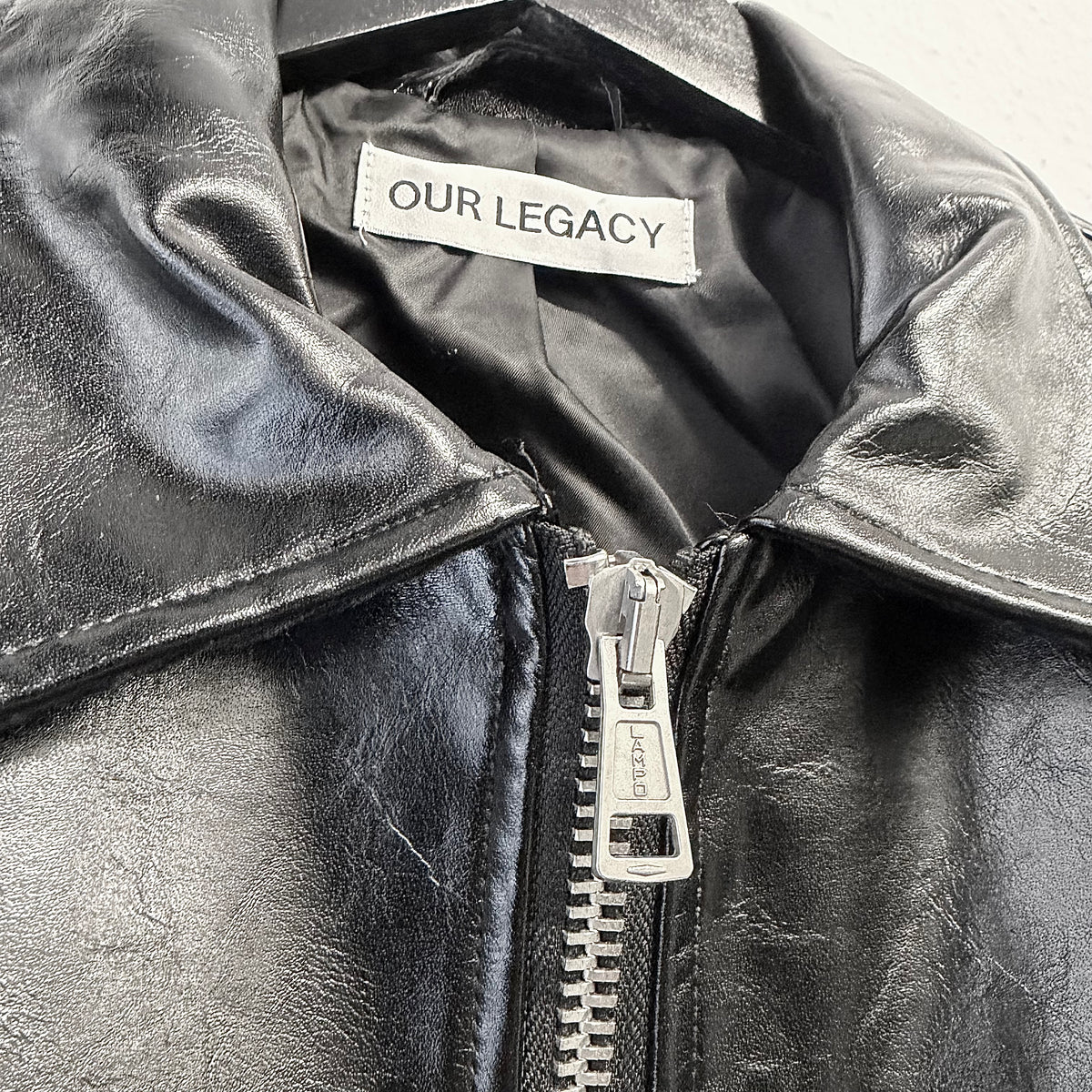 OUR LEGACY Mini Jacket Cowhide Top Dyed Leather