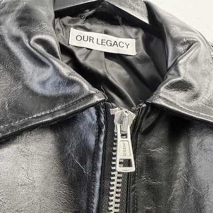 OUR LEGACY Mini Jacket Cowhide Top Dyed Leather