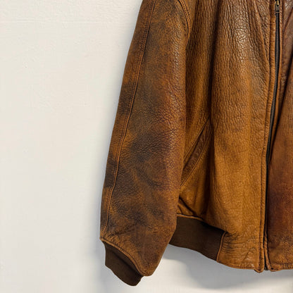 VINTAGE Leather Bomber Jacket