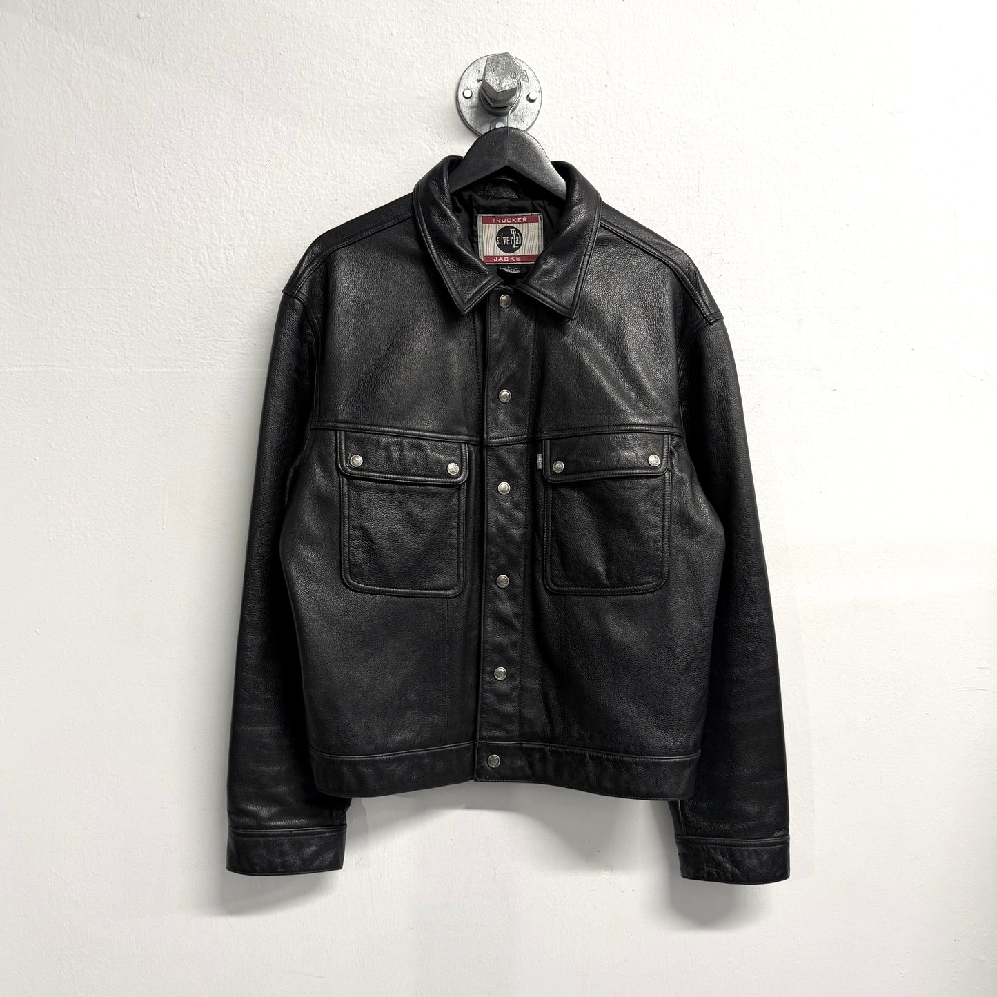LEVIS 80s/90s Silvertab Vintage Trucker Leather Jacket